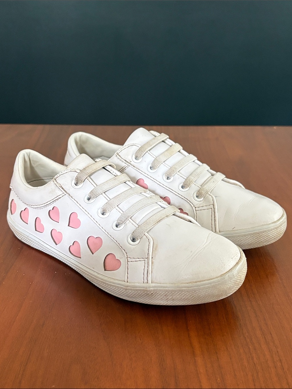 Janie and Jack Heart Sneakers, girls size 1